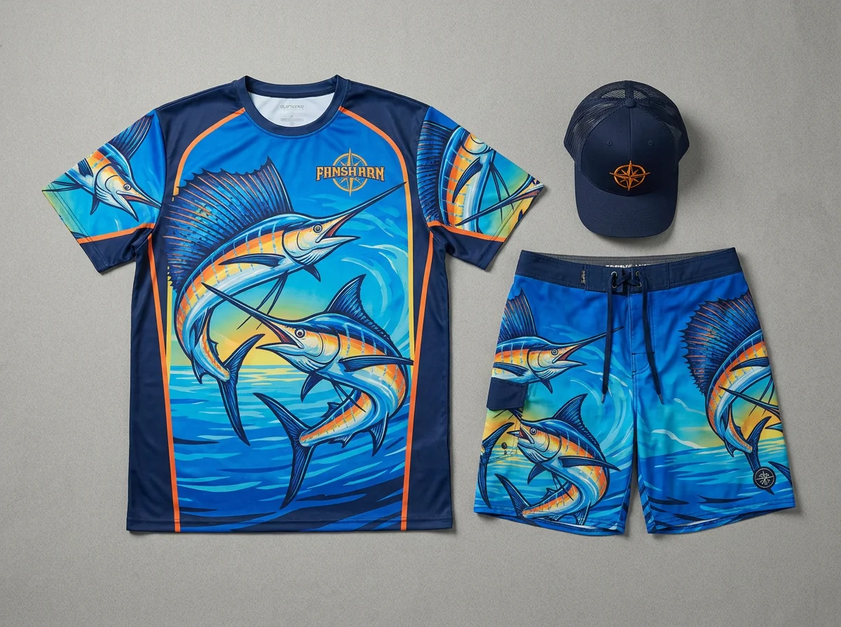 Tournament team fishing jersey shirts