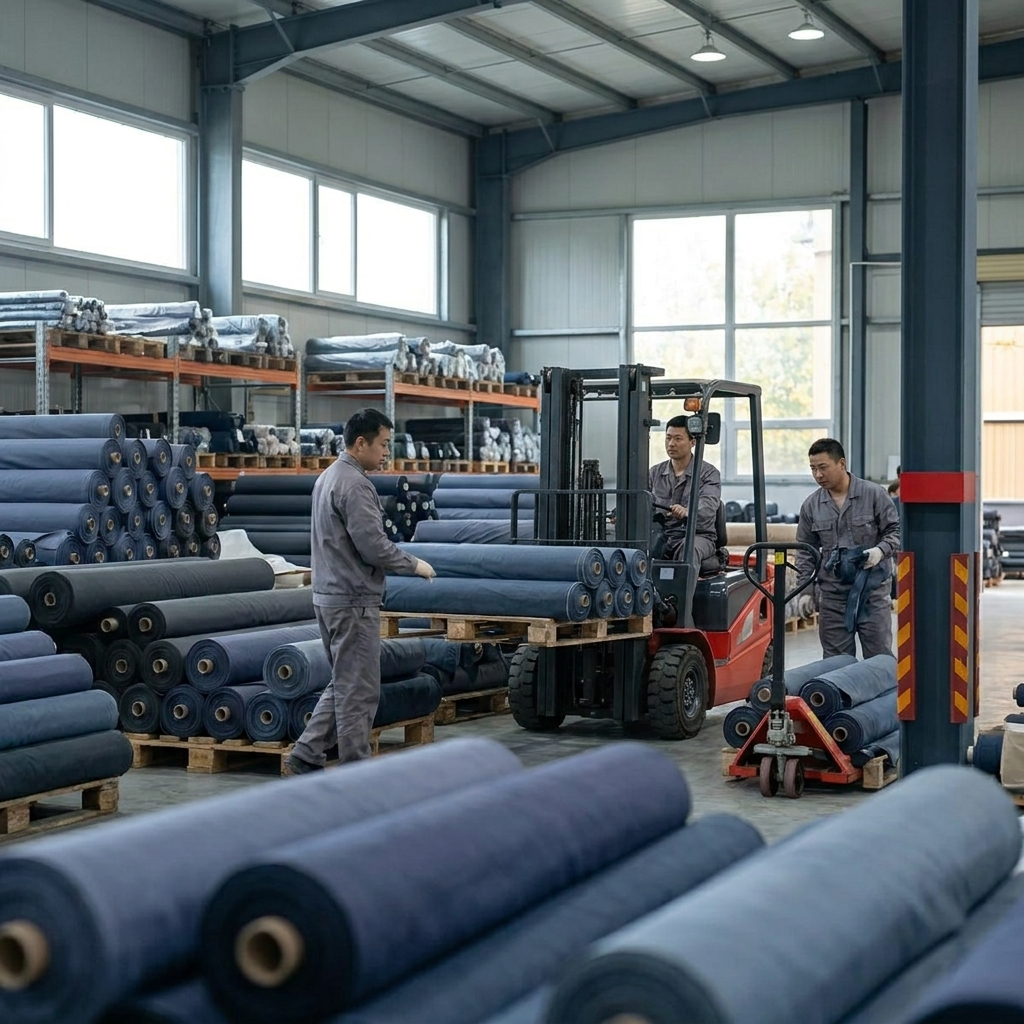 In-house quality inspection of fishing flags